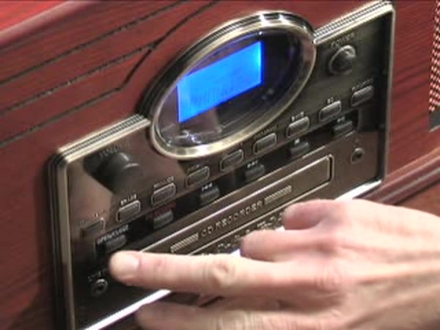Crosley&reg; Nostalgic CD Recorder / Turntable / Radio / Cassette - image 9 from the video
